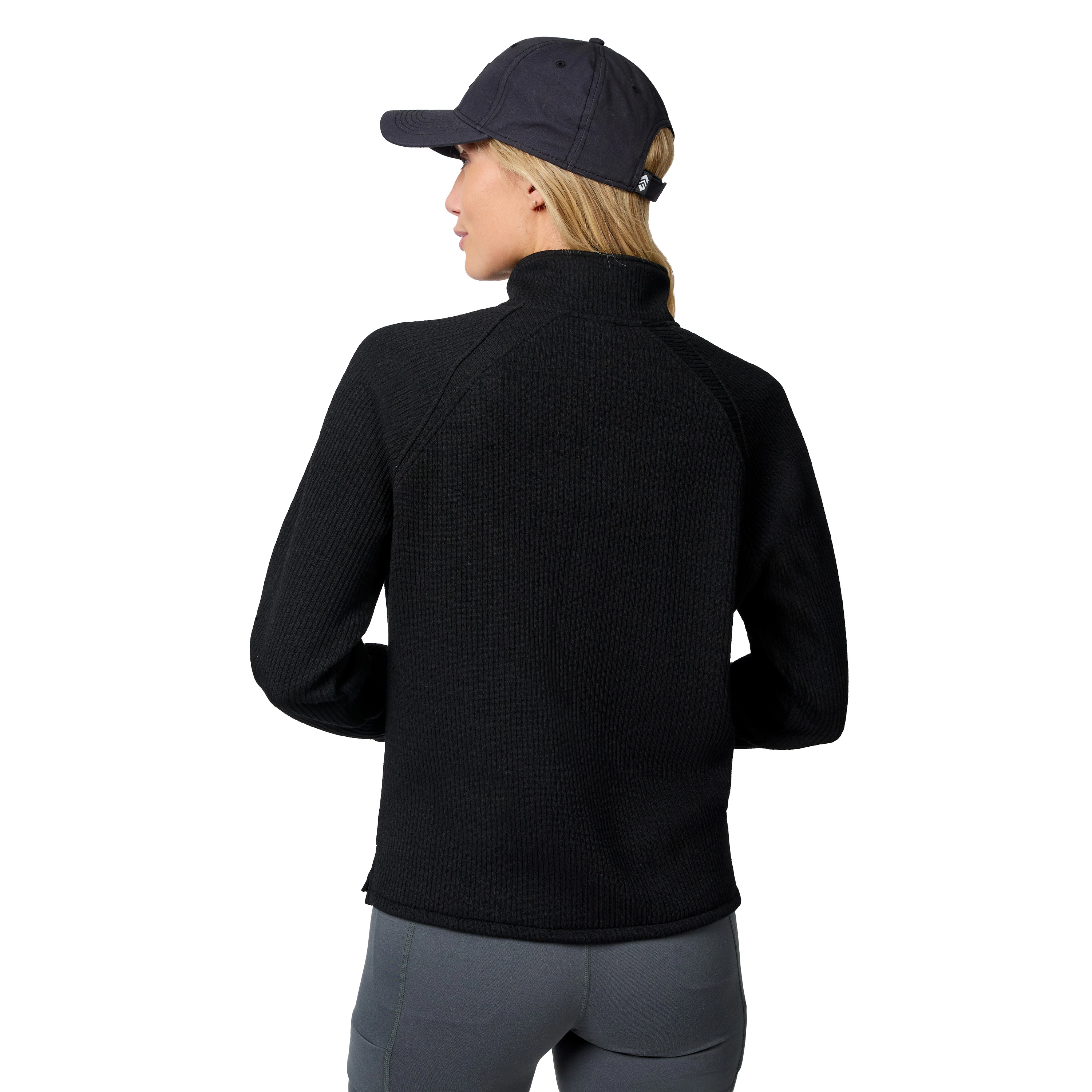 Free Country Women's Ripple Knit Half Zip Top