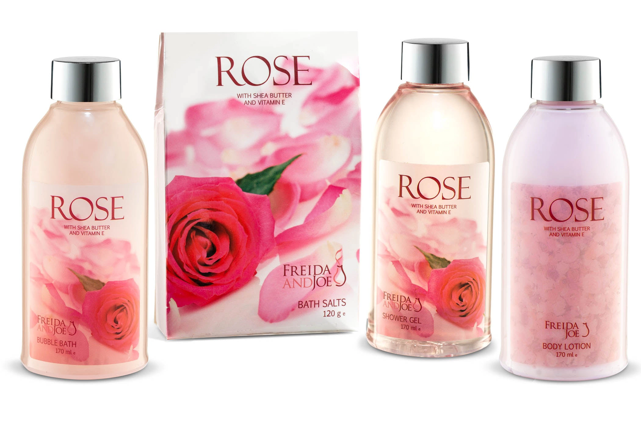 Freida and Joe WomensPink Rose Bath & Body Gift Set