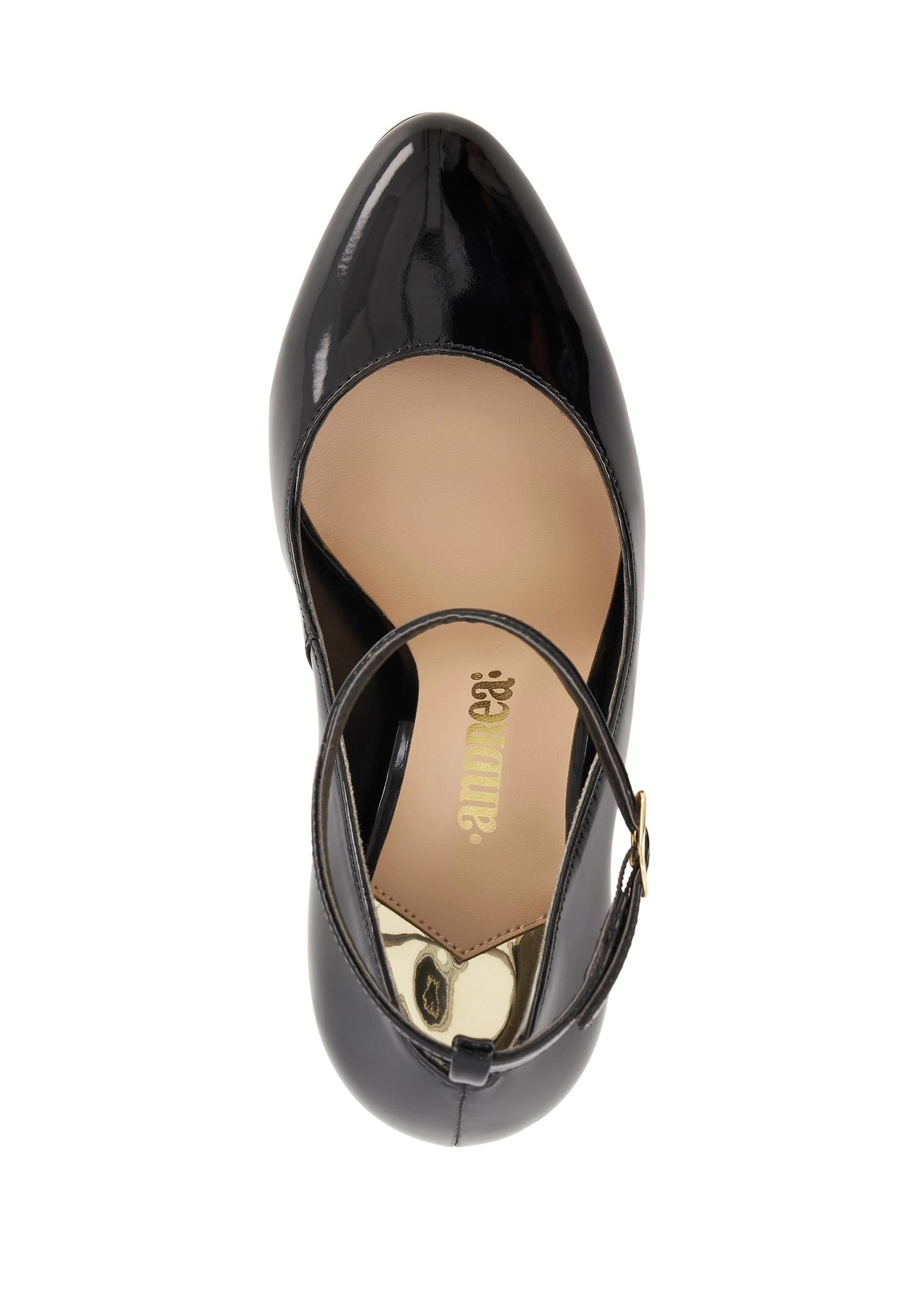 Andrea High Heels, Ankle Buckle Strap