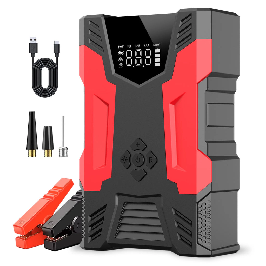 Alpha Digital 3000A, 7L Gas/5L Diesel, 150PSI Air Comp - Car Jump Starter/Tire Inflator