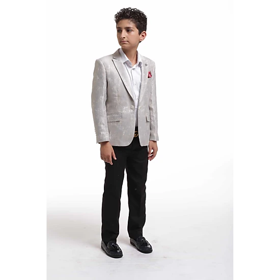 Elie Balleh Boys Slim Fit Classic Blazer