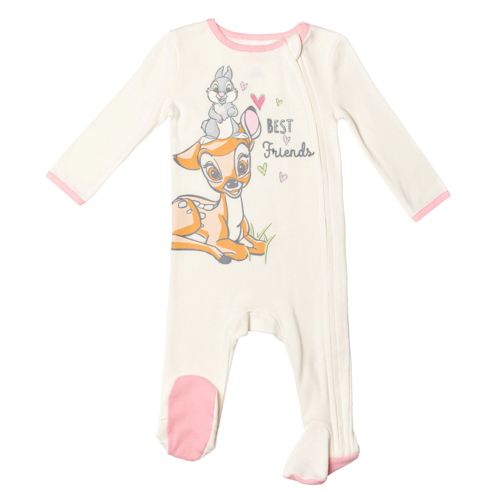 Disney Classics Baby Girls' 3-Pack Footed Sleep N' Play Coveralls