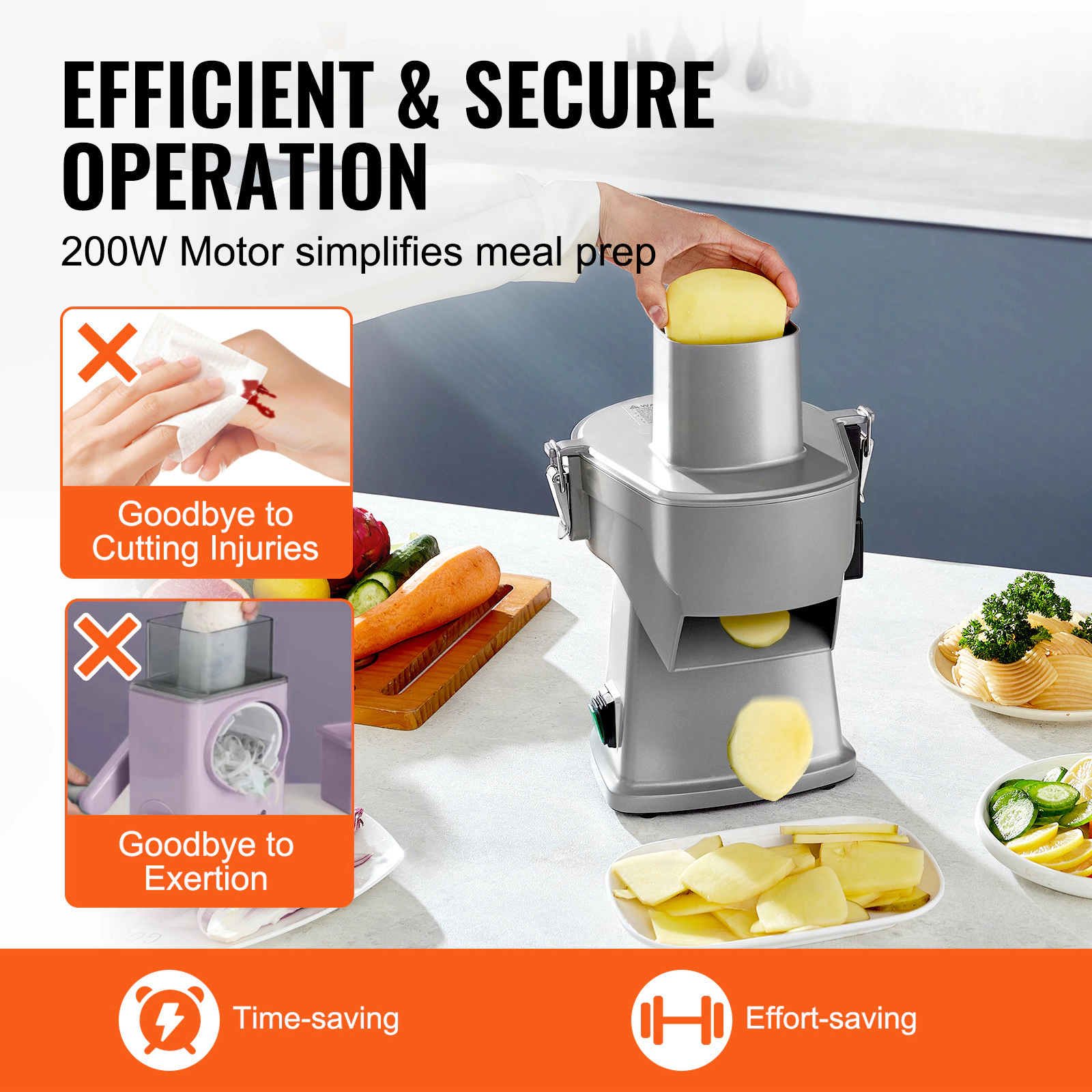 HONGGE Electric Vegetable Slicer Food Cutter