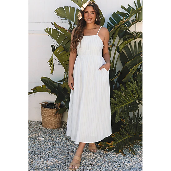 pocketed maxi dress Muted Coral Pink Pocketed Maxi Dress  AMMA JO