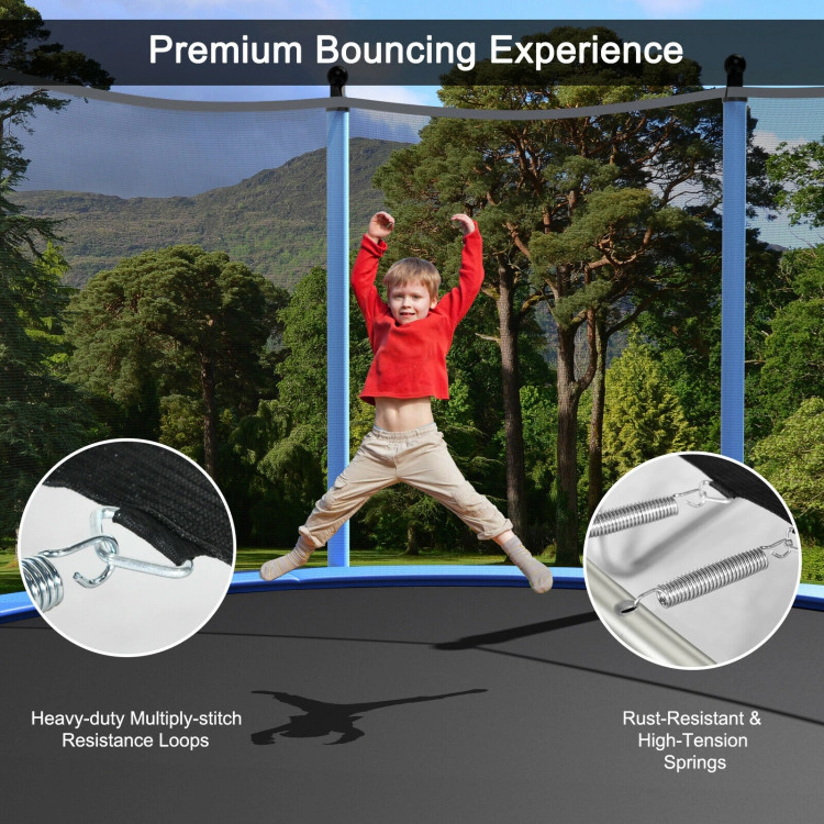 Hivvago Outdoor Trampoline with Safety Closure Net