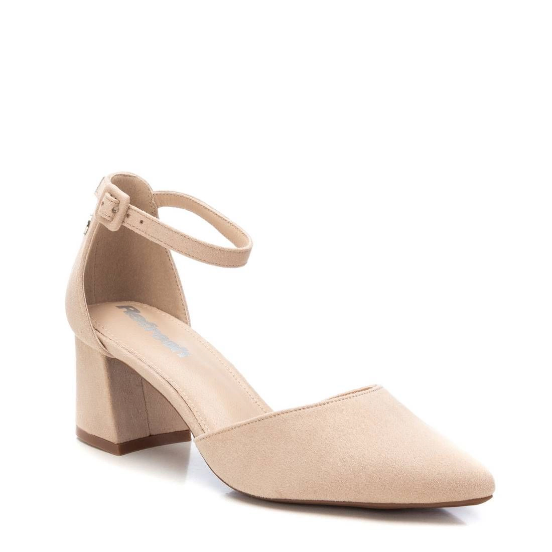 Refresh Women's Pumps Pointed Toe Ankle Strap Block Heel