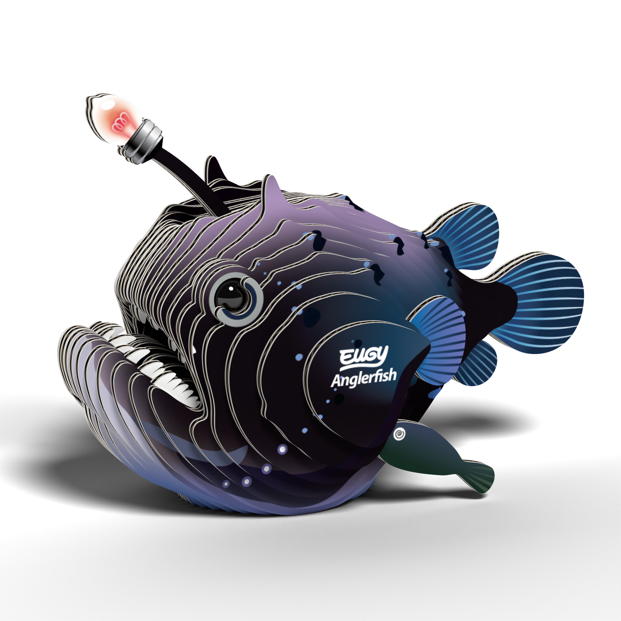 EUGY Anglerfish 3D Puzzle - contains 29 puzzle pieces