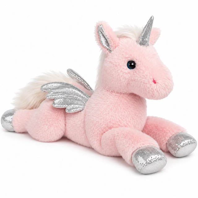 Auswella Plush Enchanting 18" Pink Unicorn Plush – A Magical Gift for Unicorn Lovers