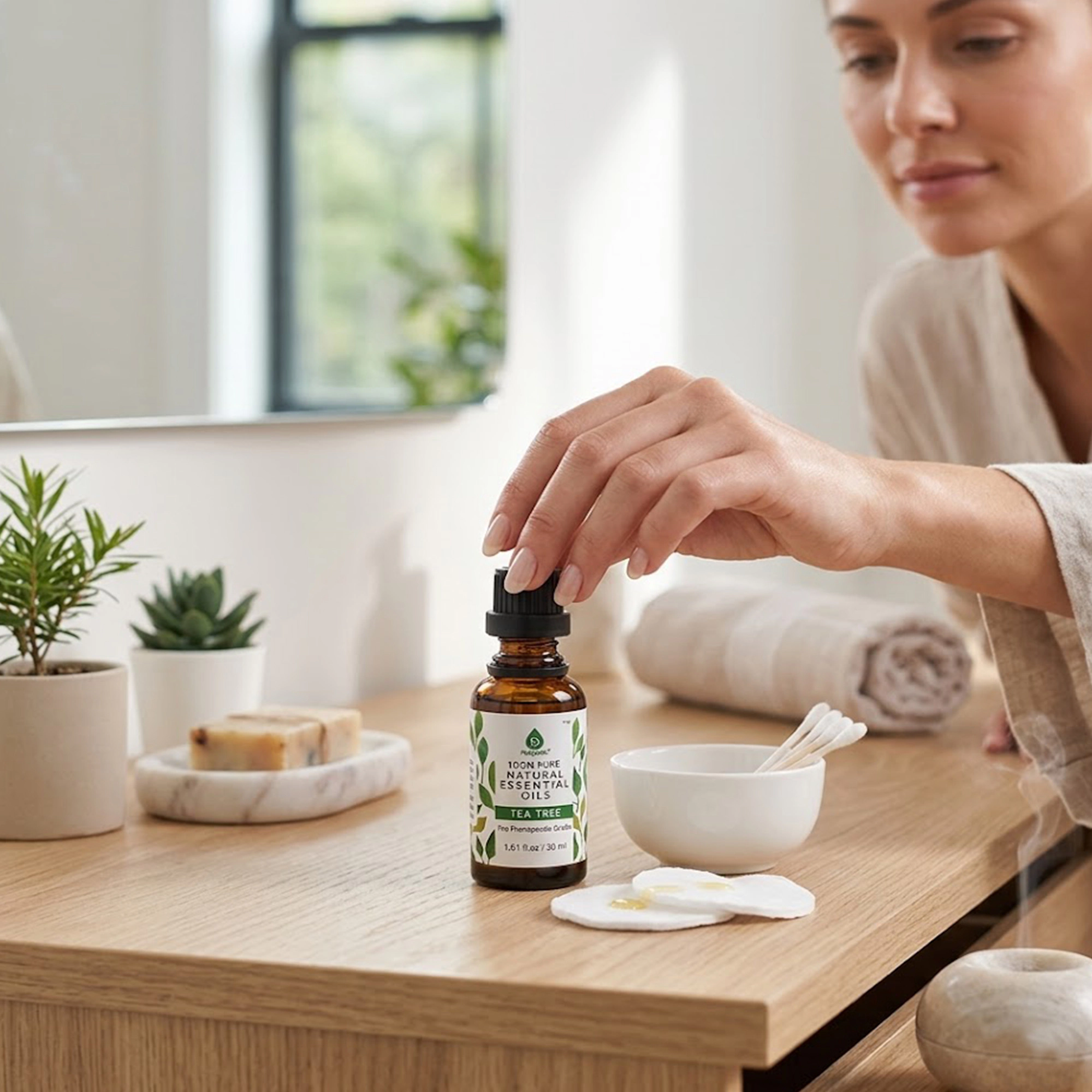 Pursonic Unisex 100% Pure & Natural Tea Tree Essential Oils