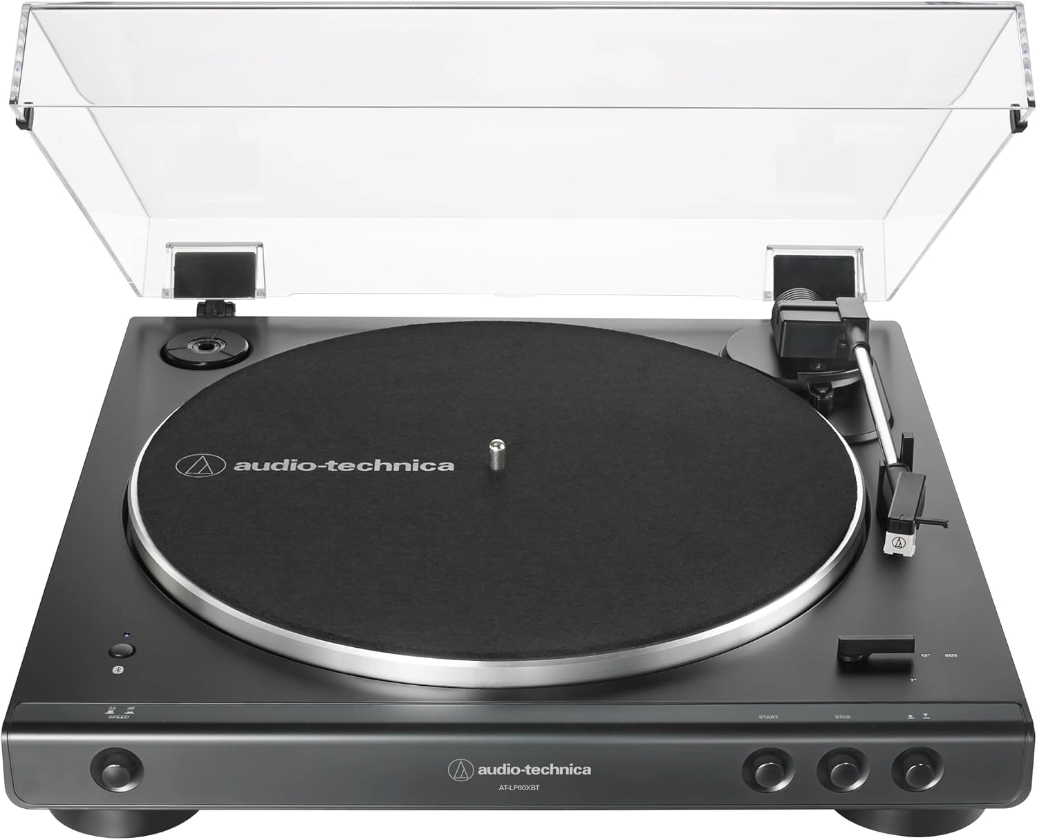 Audio-Technica AT-LP60XBT-BK Fully Automatic Bluetooth Belt-Drive Turntable - Black
