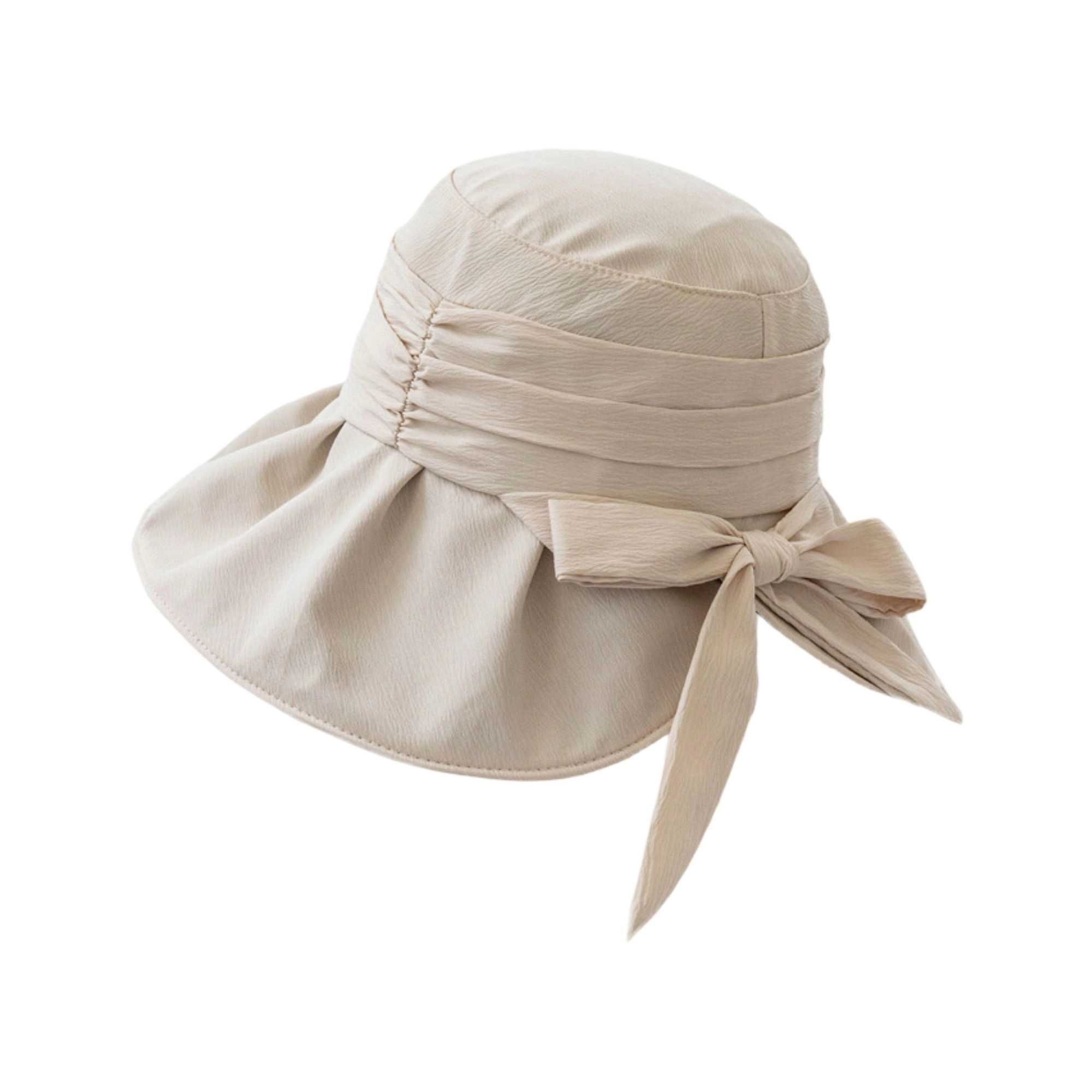 Anna-Kaci Womens Wide Brim Sun Hat with Bow Lightweight Breathable UV Protection Foldable Travel Beach