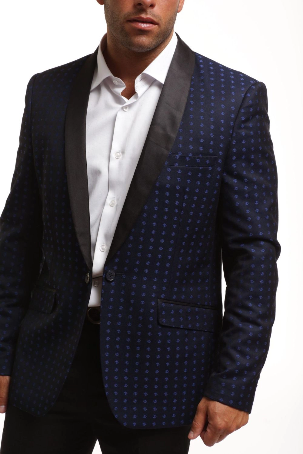 Elie Balleh Men's Slim Fit Jacquard Blazer 's