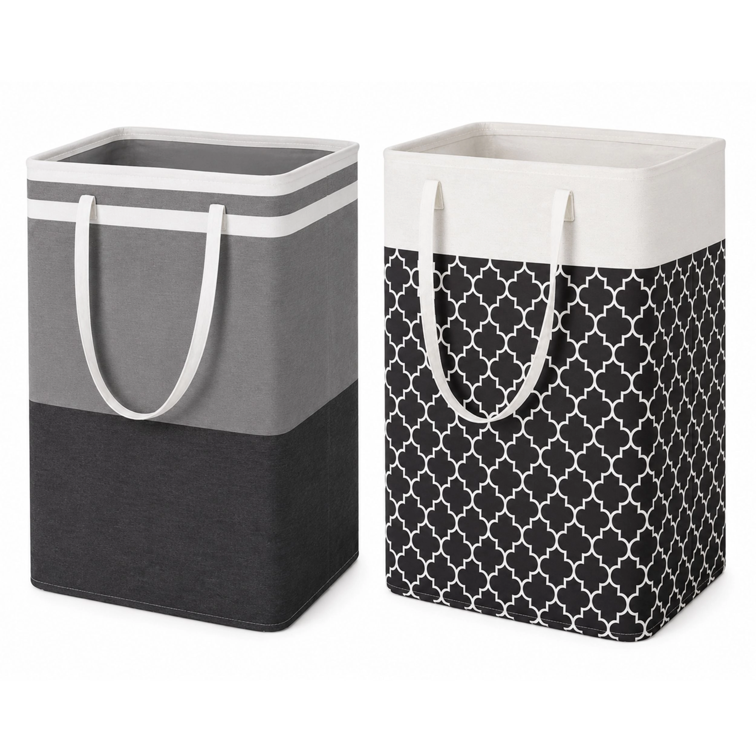 Home Collection Large Foldable Collapsible Laundry Basket Waterproof Freestanding Hamper