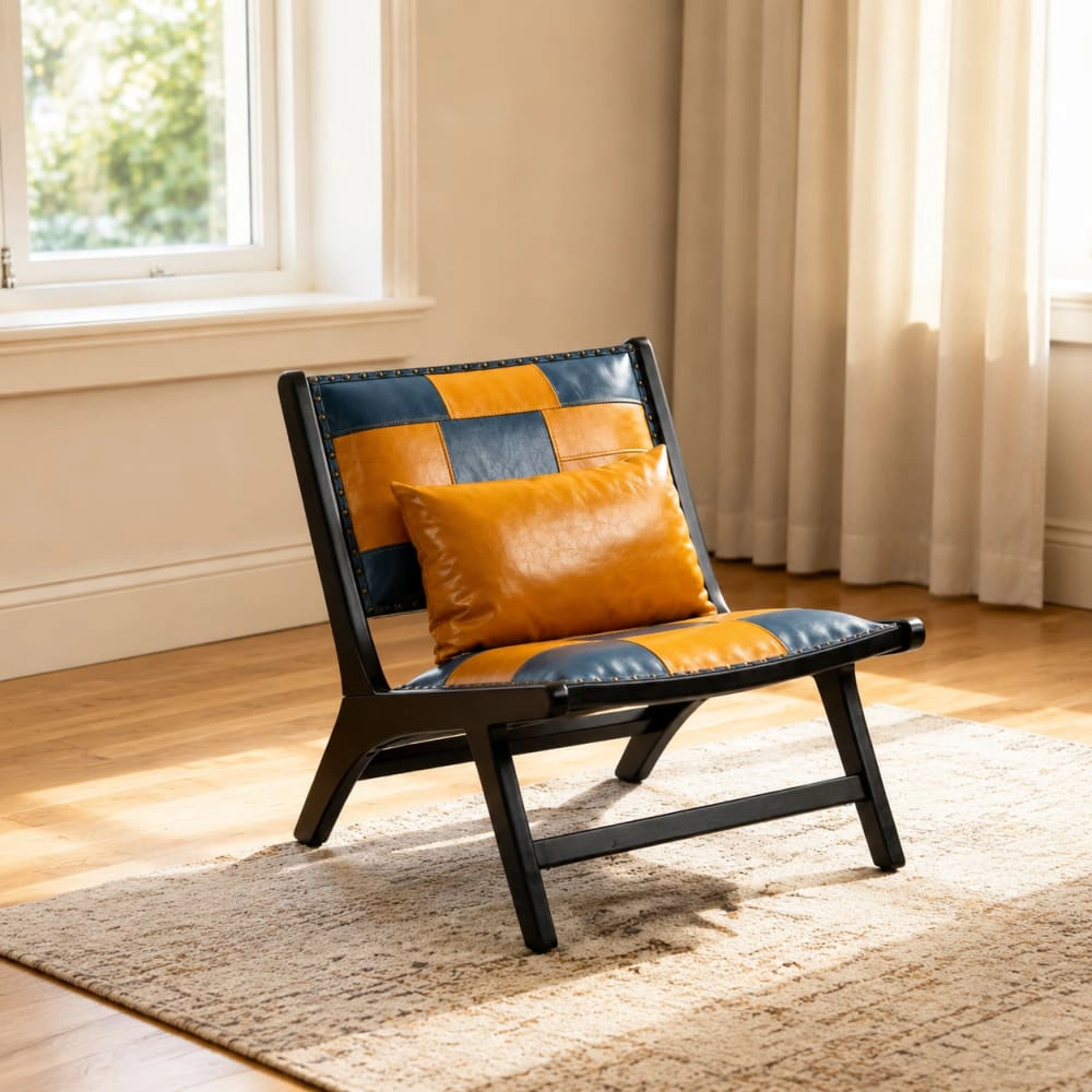 GOODSILO PU Leather Upholstered Accent Chair