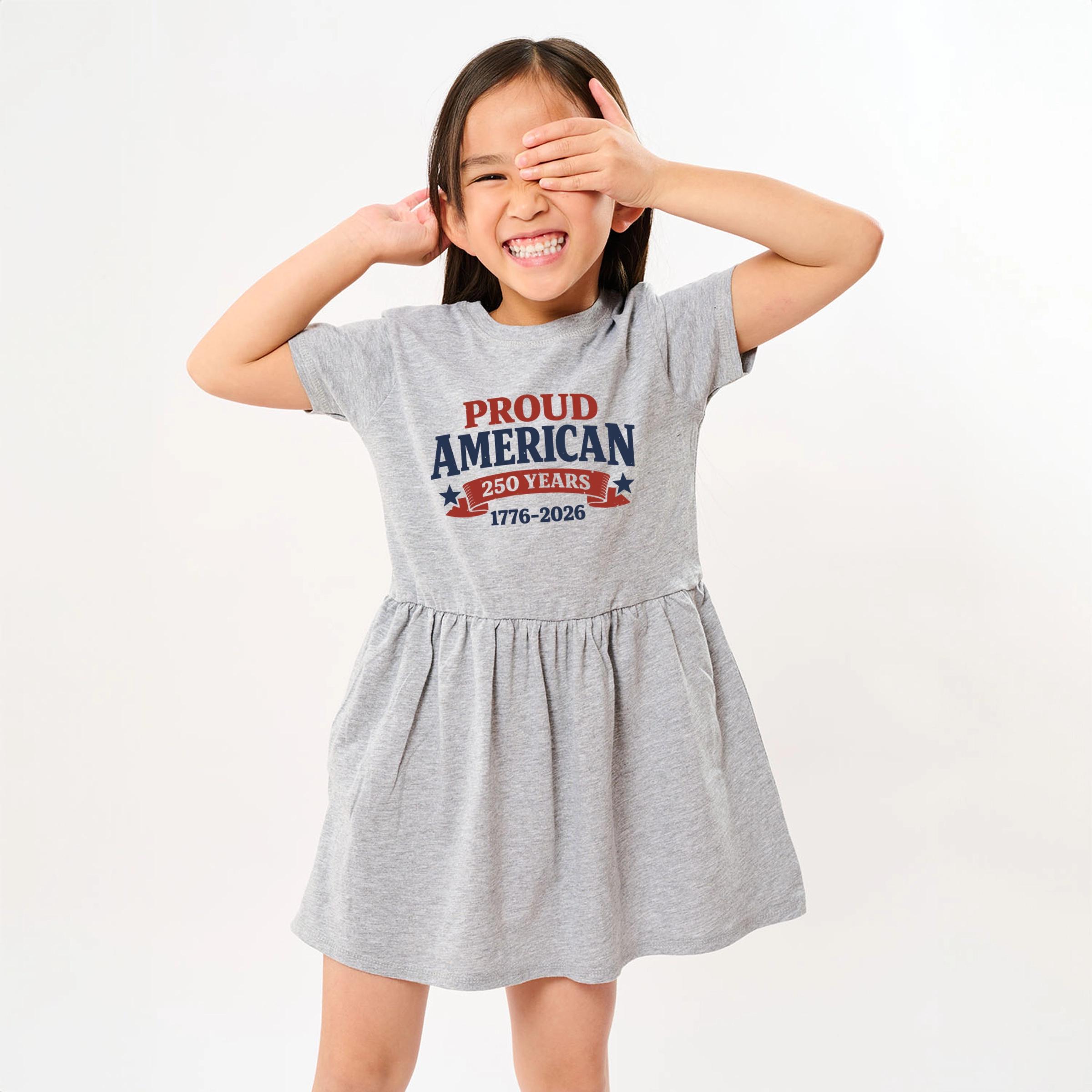 The Juniper Shop - Proud American 250 Years Toddler Graphic Dress