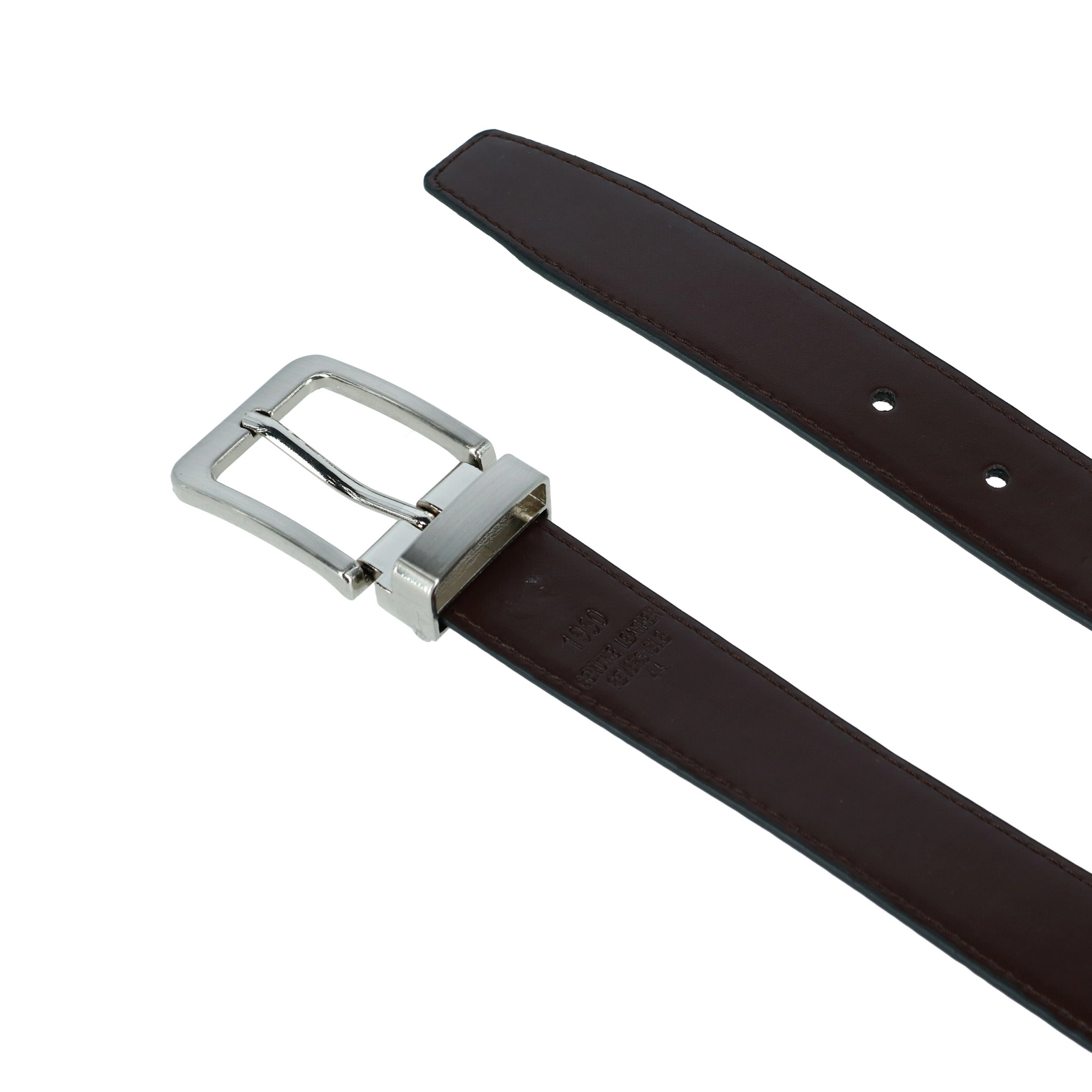 CTM Lizard Print 1 1/8 Inch Reversible Dress Belt