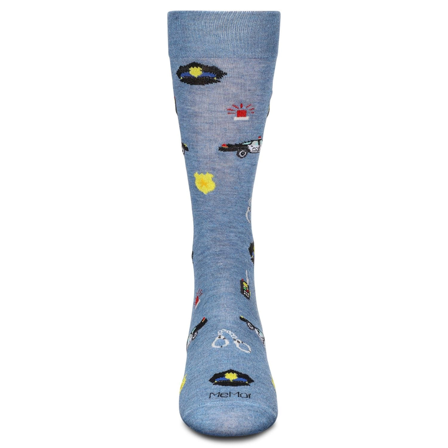 Memoi Men's Police Bamboo Crew Socks