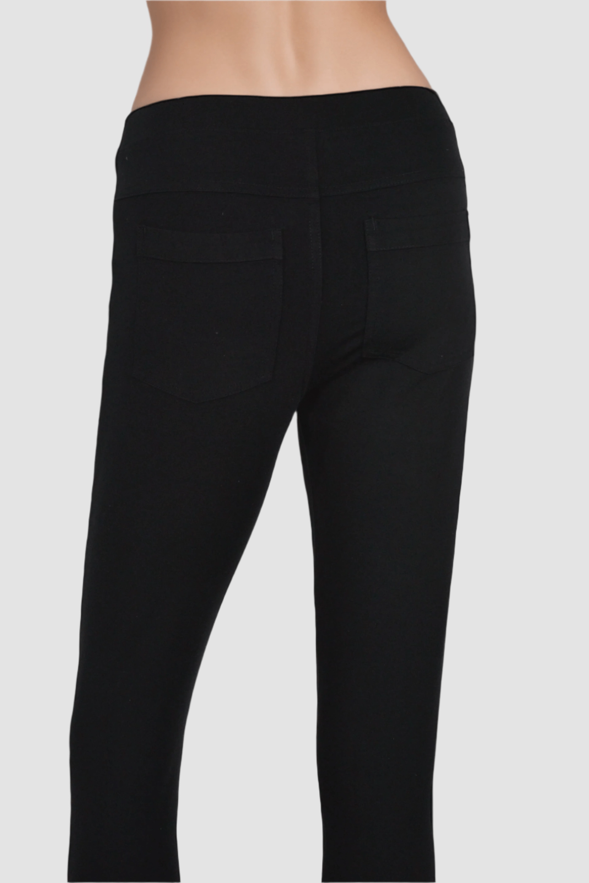 DressAtR Women's Black Stretch Skinny Fit Trouser