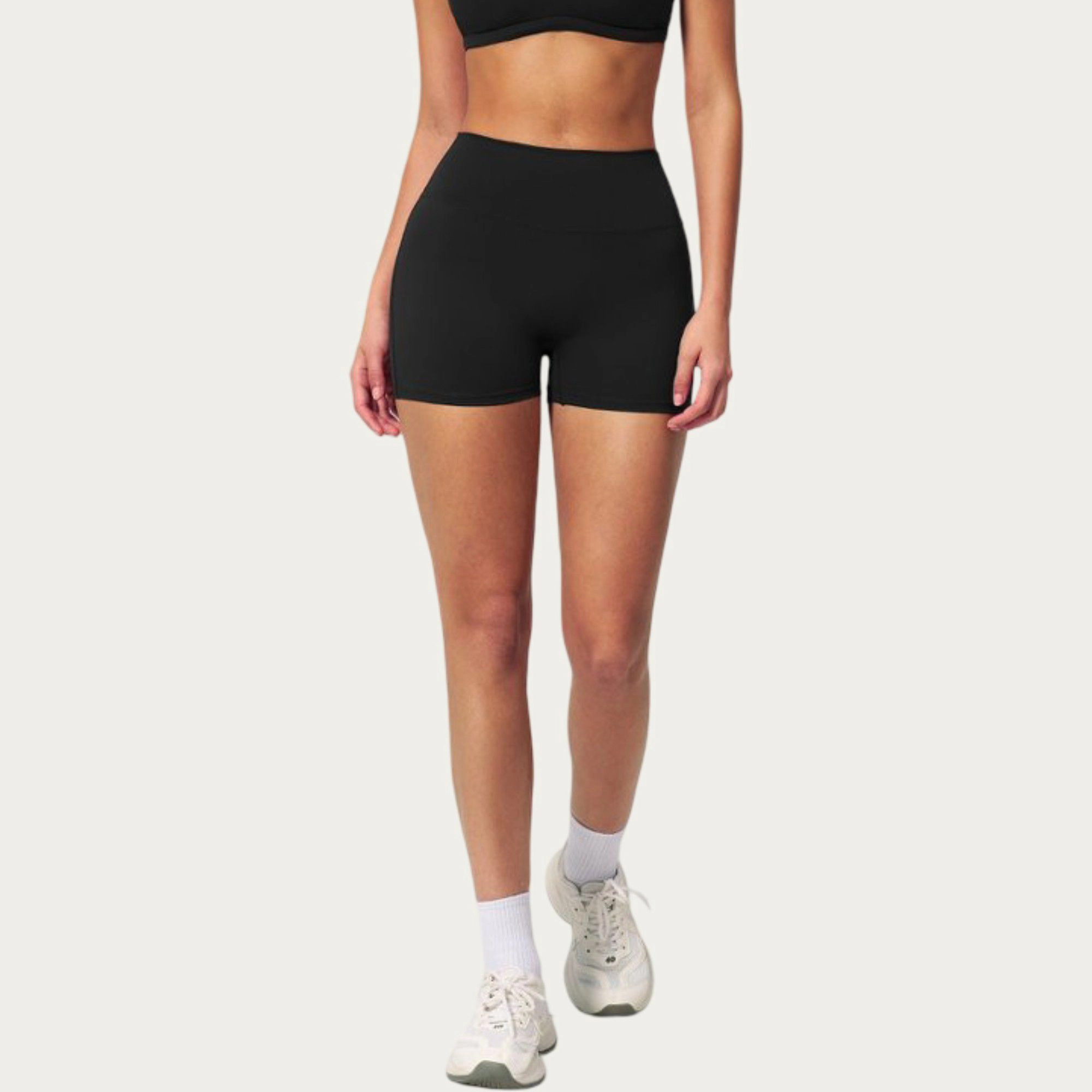 Anna-Kaci Women's High Waist Mini Biker Shorts with Smooth Stretch Fabric and Supportive Fit