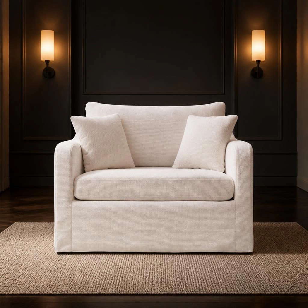 GOODSILO Comfortable Upholstered Chenille Accent Chair