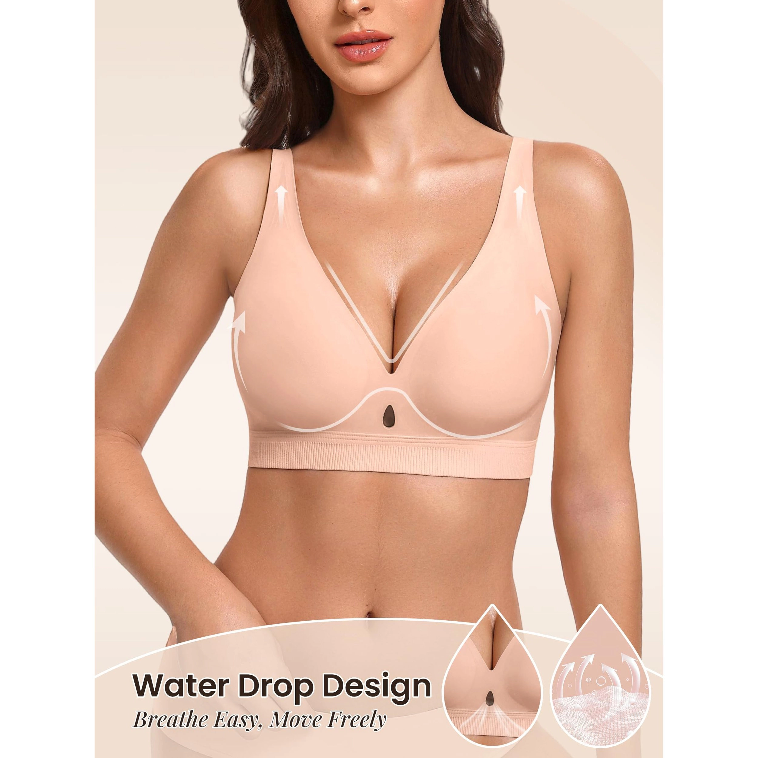 Avidlove Women's Seamless Wireless Full Coverage Bralette