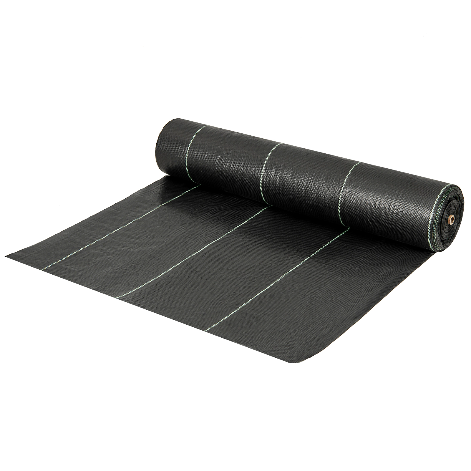 SUGIFT Woven PP Weed Barrier Landscape Fabric Roll for Garden Beds and Pathways 6.5 x 330-in Black