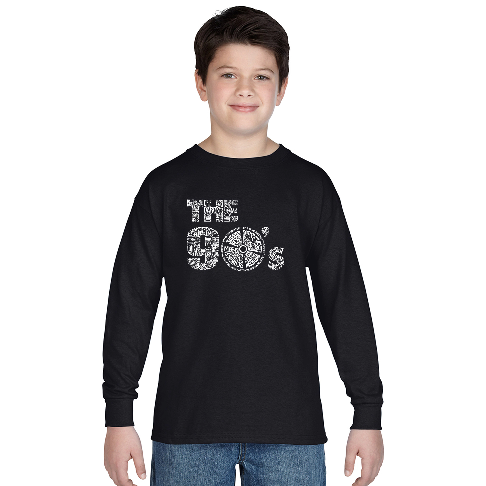 LA Pop Art Boys Long Sleeve T-Shirt -  90S