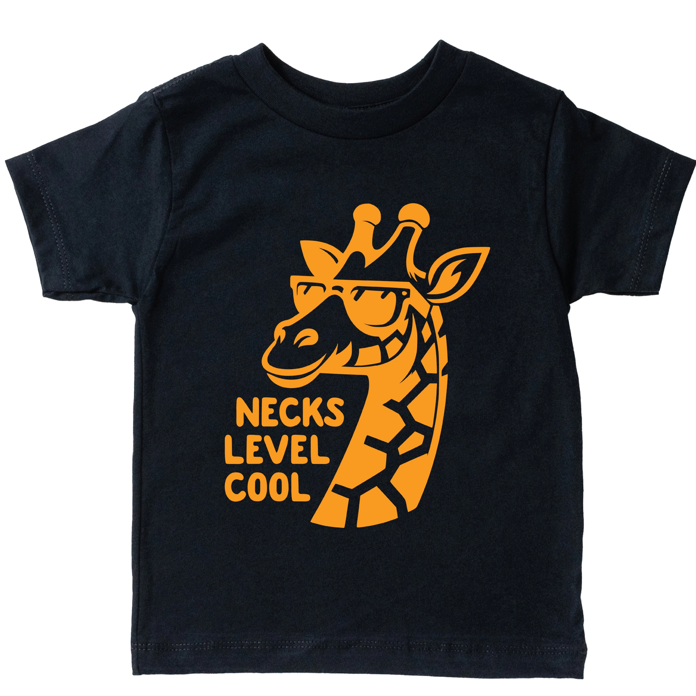 The Juniper Shop - Necks Level Cool Giraffe Toddler Short Sleeve Graphic T-Shirt