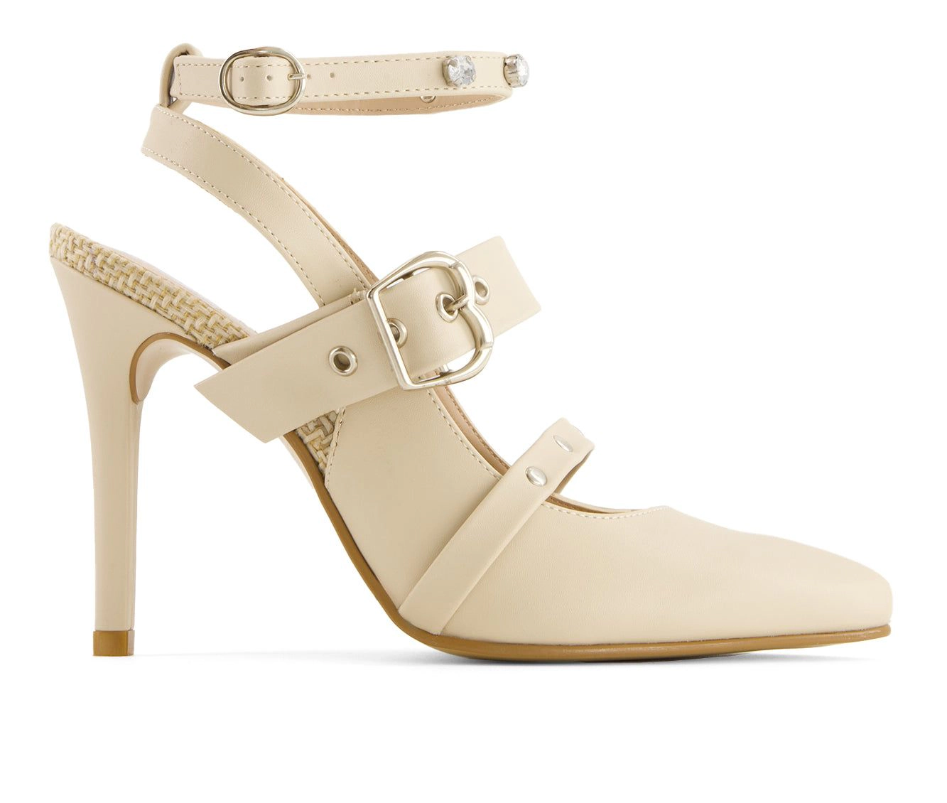 Andrea Womens Ankle Strap Stilettos