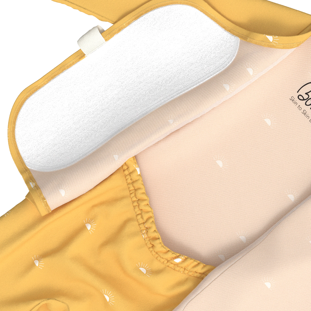 Bonsie Footie - Sunrise, Skin-to-Skin Babywear
