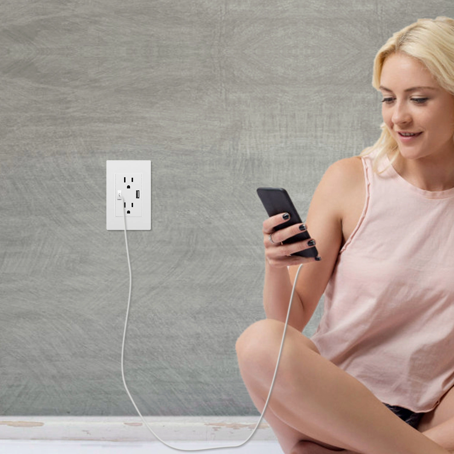 GBruno Dual USB Wall Outlet Charger