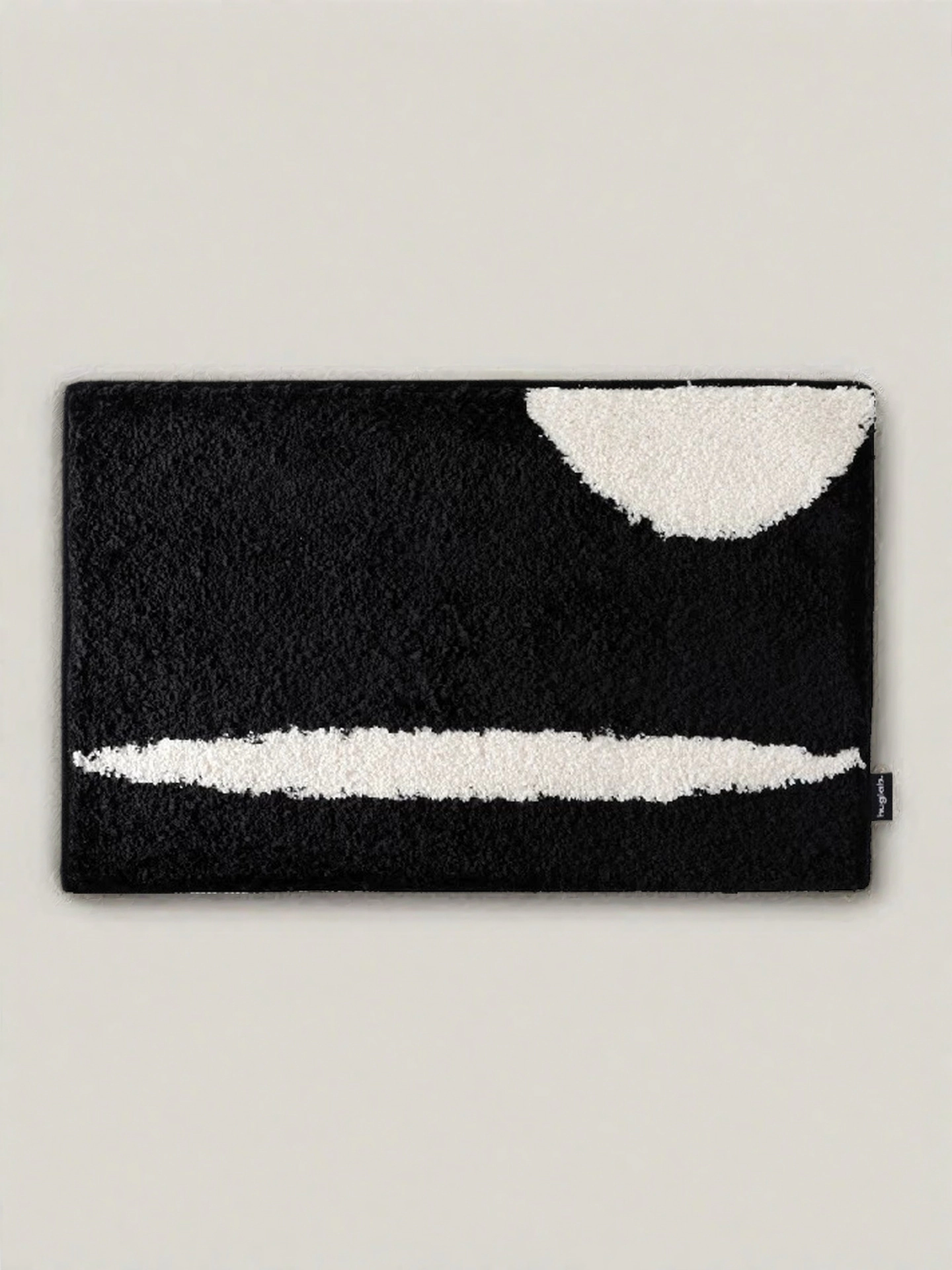 Inspecial Home Soft Absorbent Machine Washable Contemporary Moonlight Bath Rug