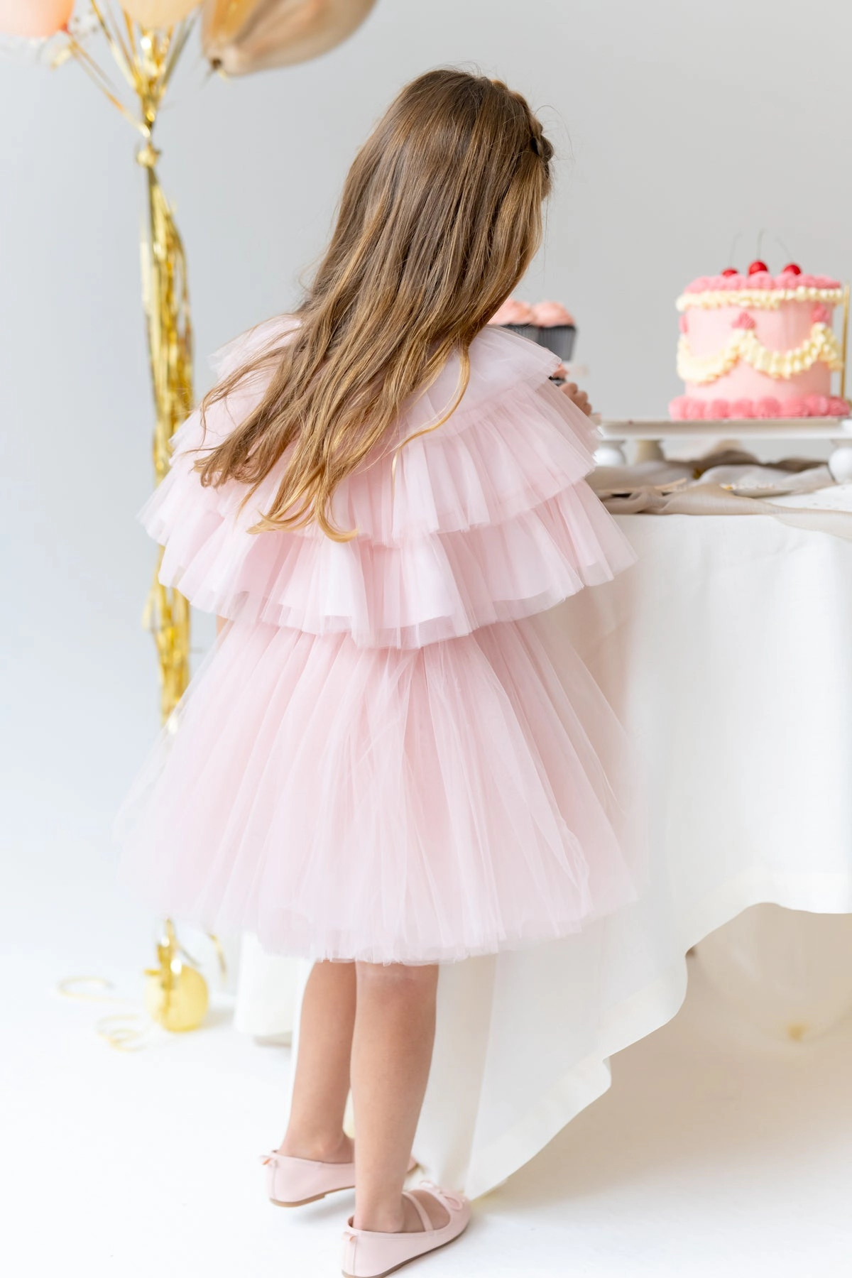Mini Celebrities Girls Soft Pink Dress Set
