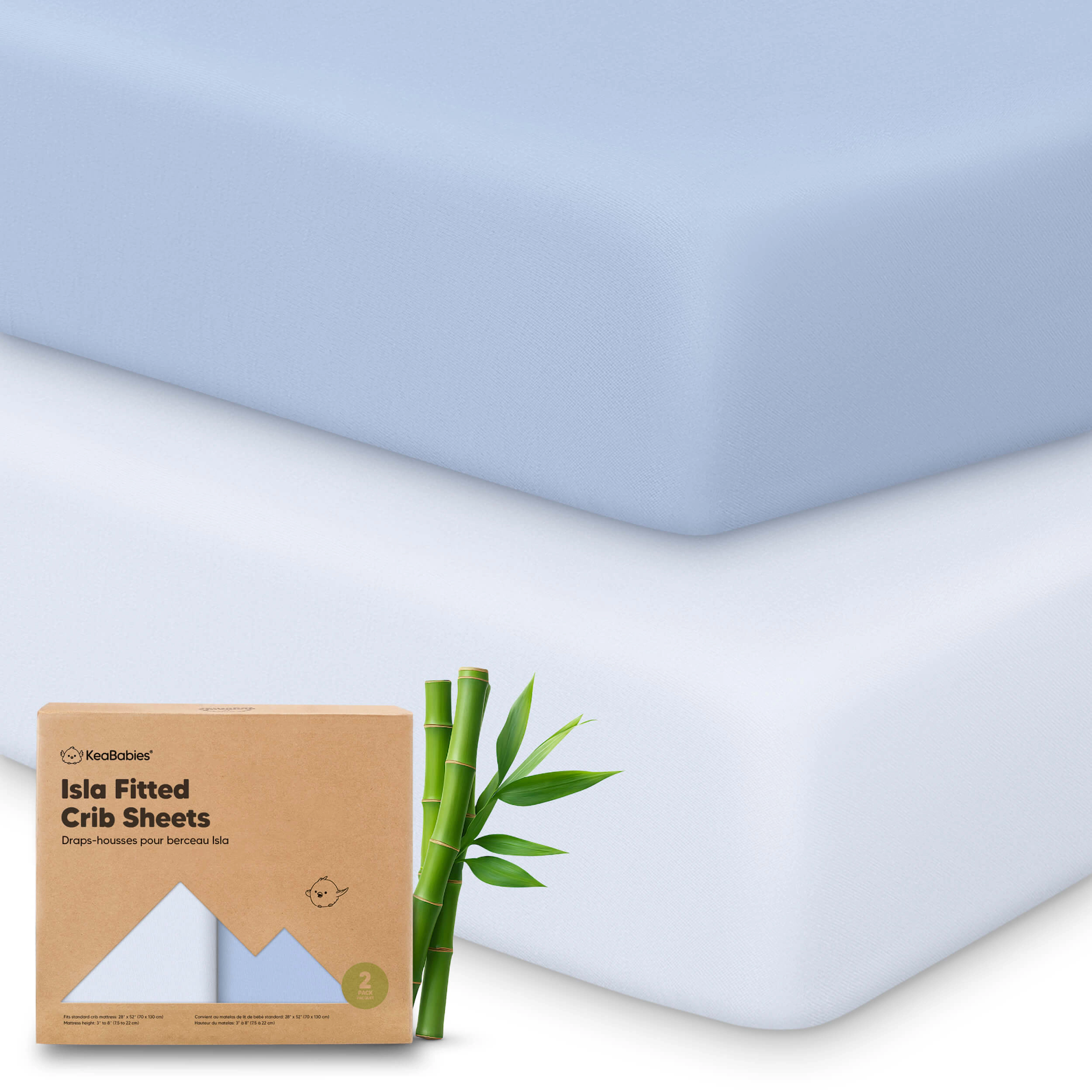 KeaBabies Isla Fitted Crib Sheets