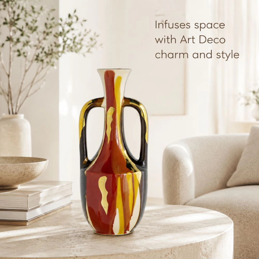 Toemoa Decorative Ceramic Accent Vase