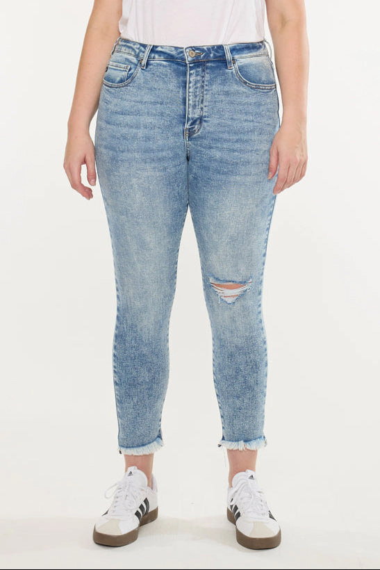 KanCan Women's Plus High Rise Ankle Skinny Jeans Bellita