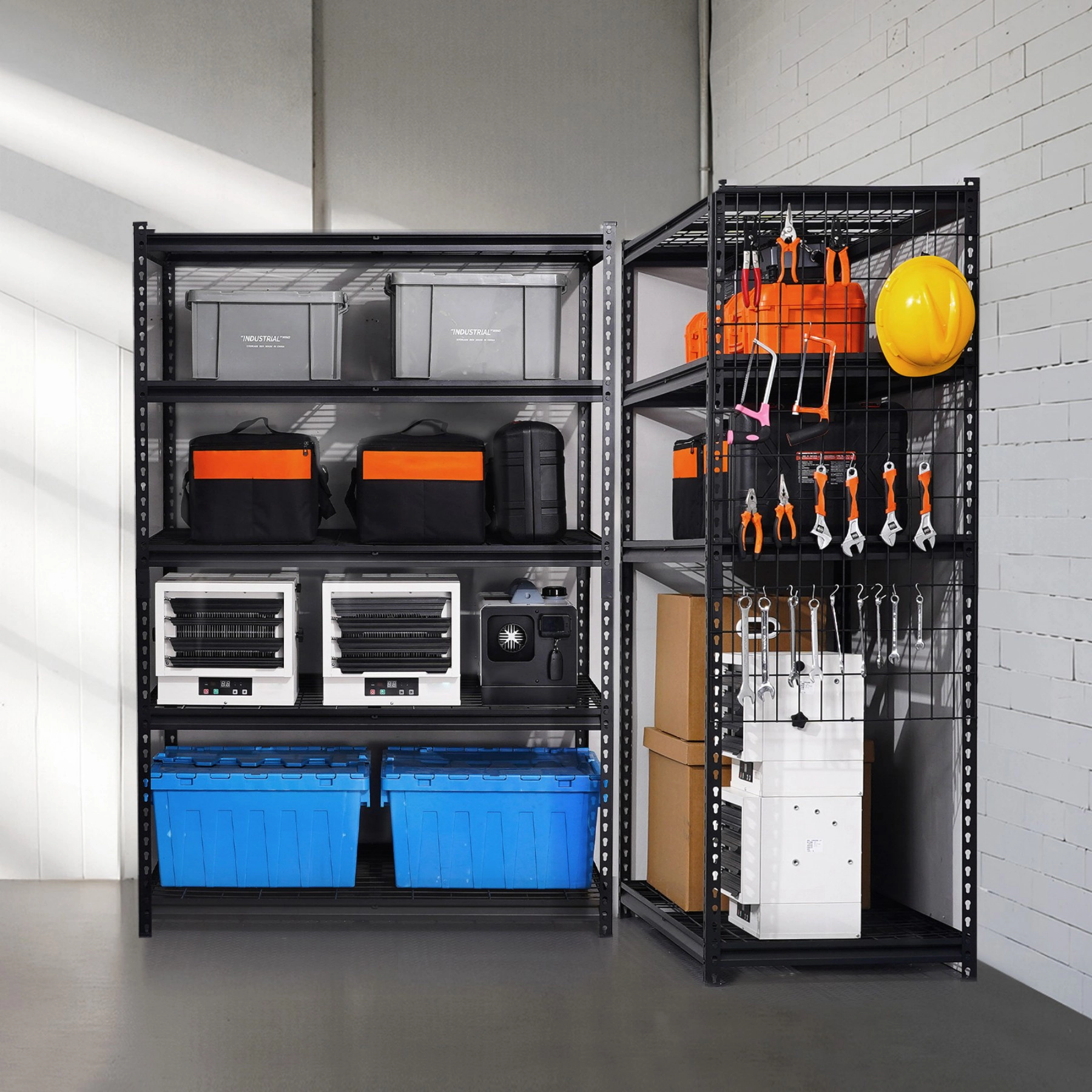 Flynama Storage Shelves 5 Tier Adjustable Heavy Duty Garage Shelving Units 3000 lbs