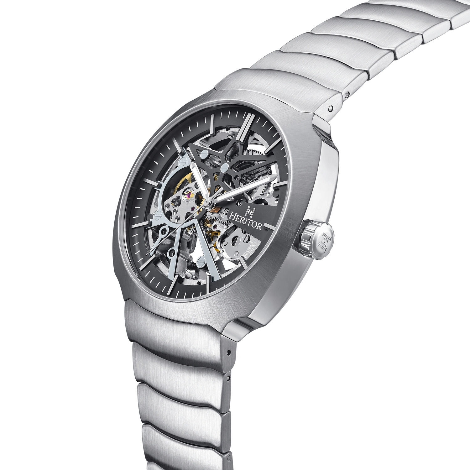 Heritor Automatic Magnus Stainless Steel-Band Watch