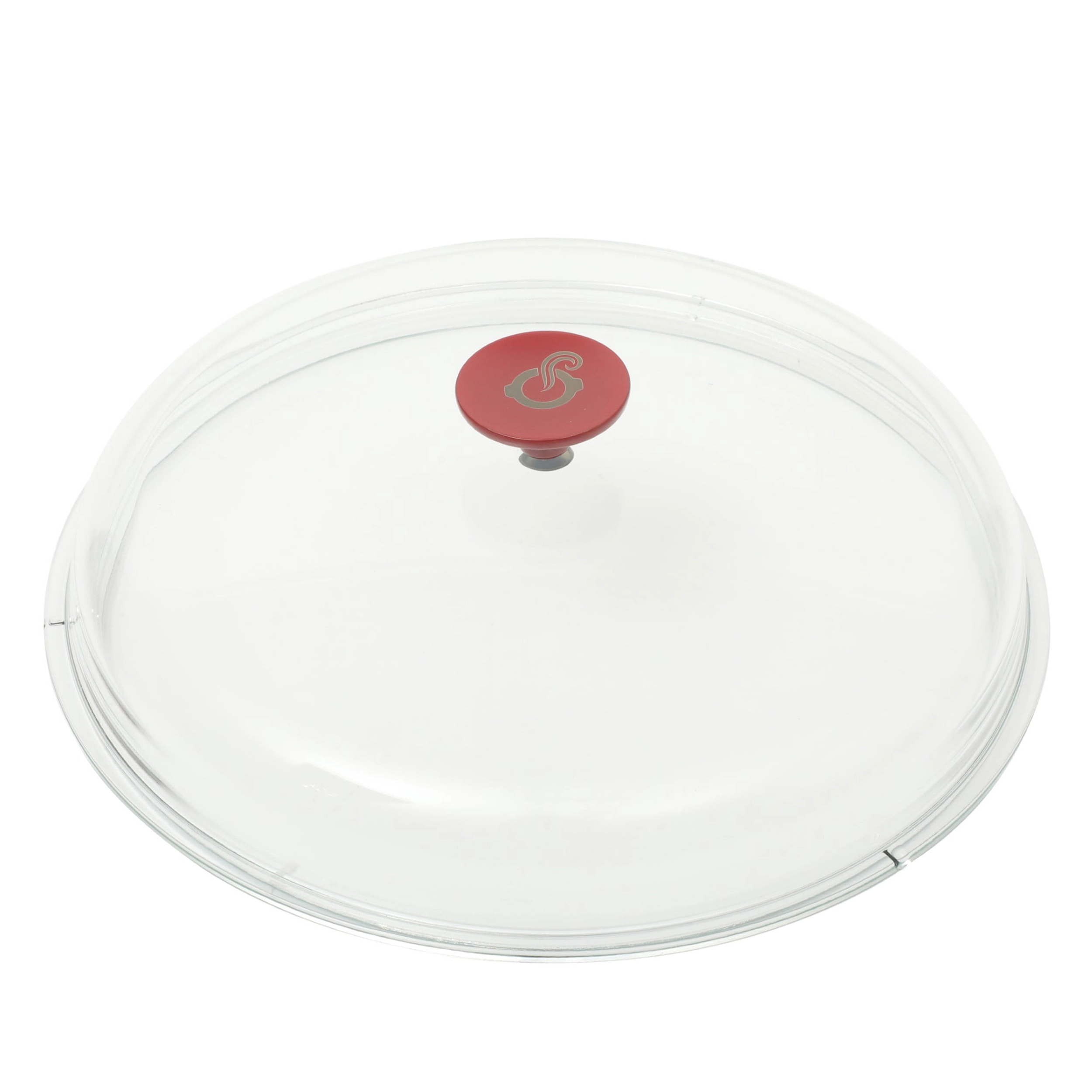 Crock Pot 5 Quart Enameled Cast Iron Multi-Use Everday Pan With Borosilicate Lid in Red