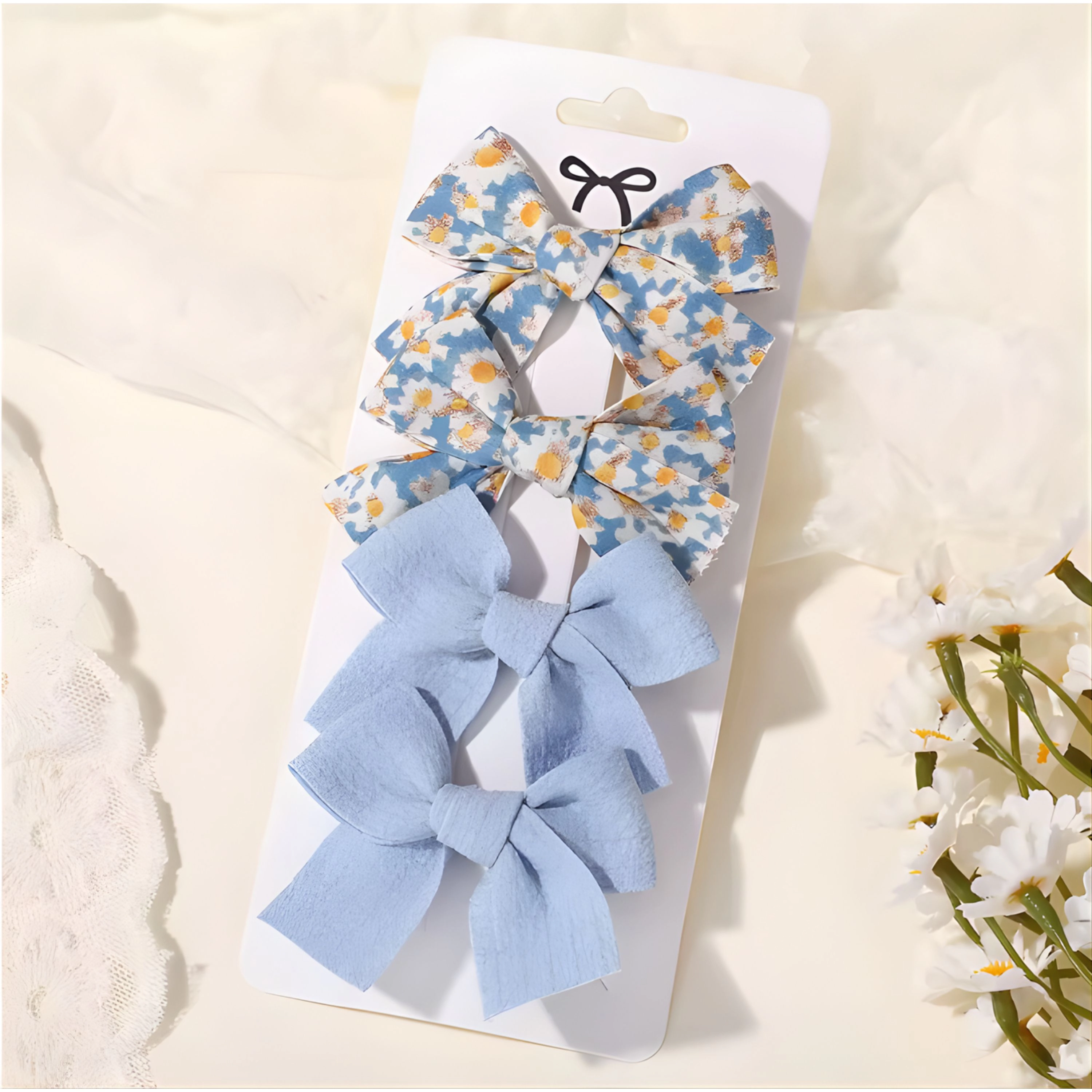 Kitcheniva 4 Pcs Children's Bow Hair Clips
