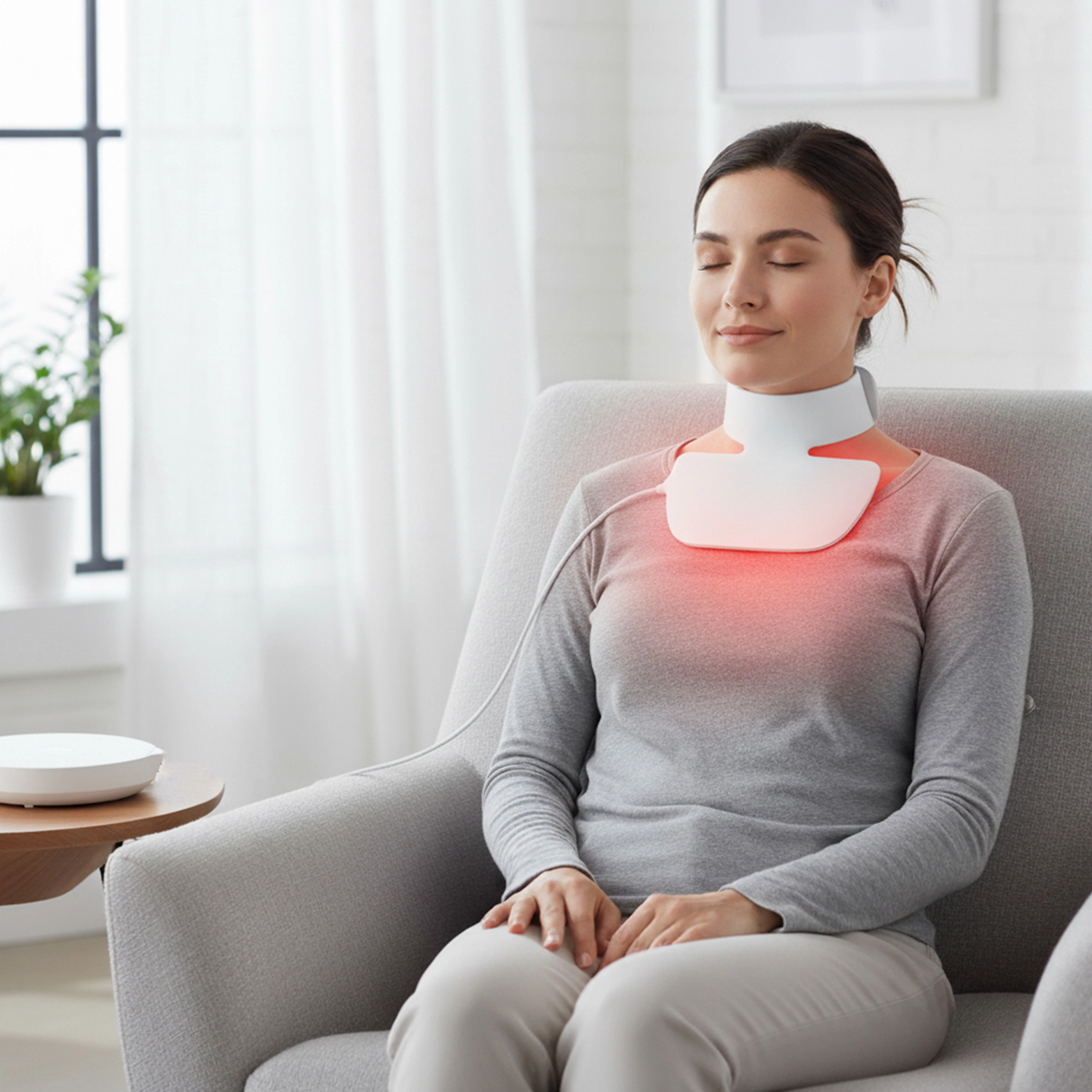 Pursonic Unisex LED Light Therapy Skincare Device: Collagen Boost & Anti-Aging Neckplate for Neck & Décolleté Care