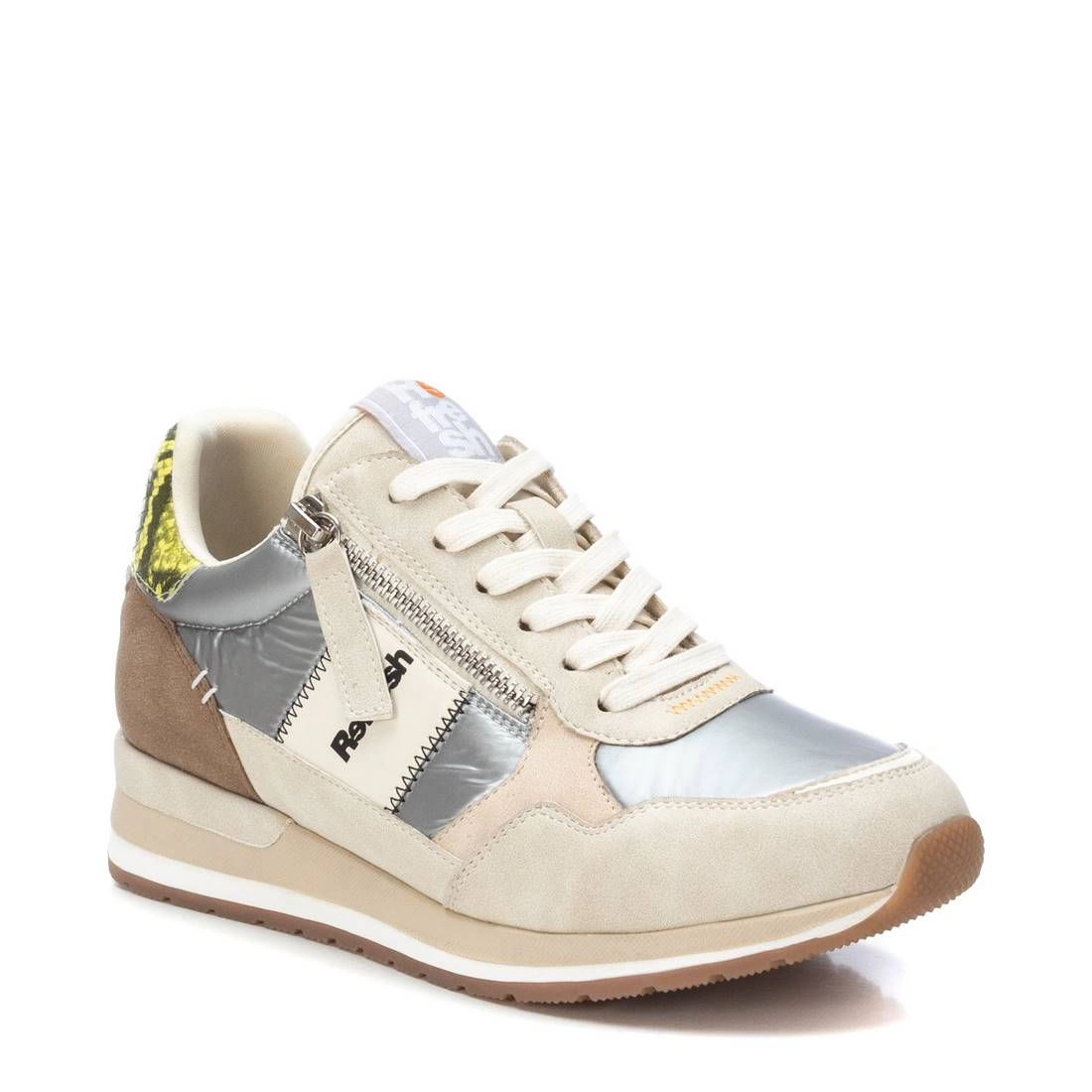 Refresh Women's Casual Sneakers Lace-Up with Side Zipper