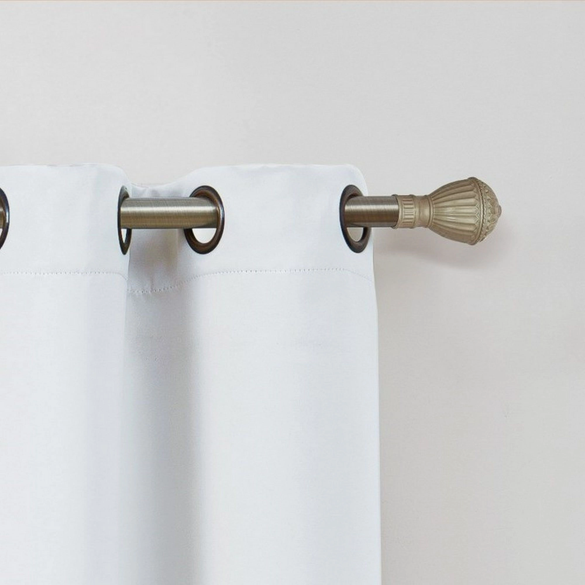 Kate Aurora Set of 2 Thermal Room Darkening Grommet Top Curtains For Small Windows - 63 in. Long