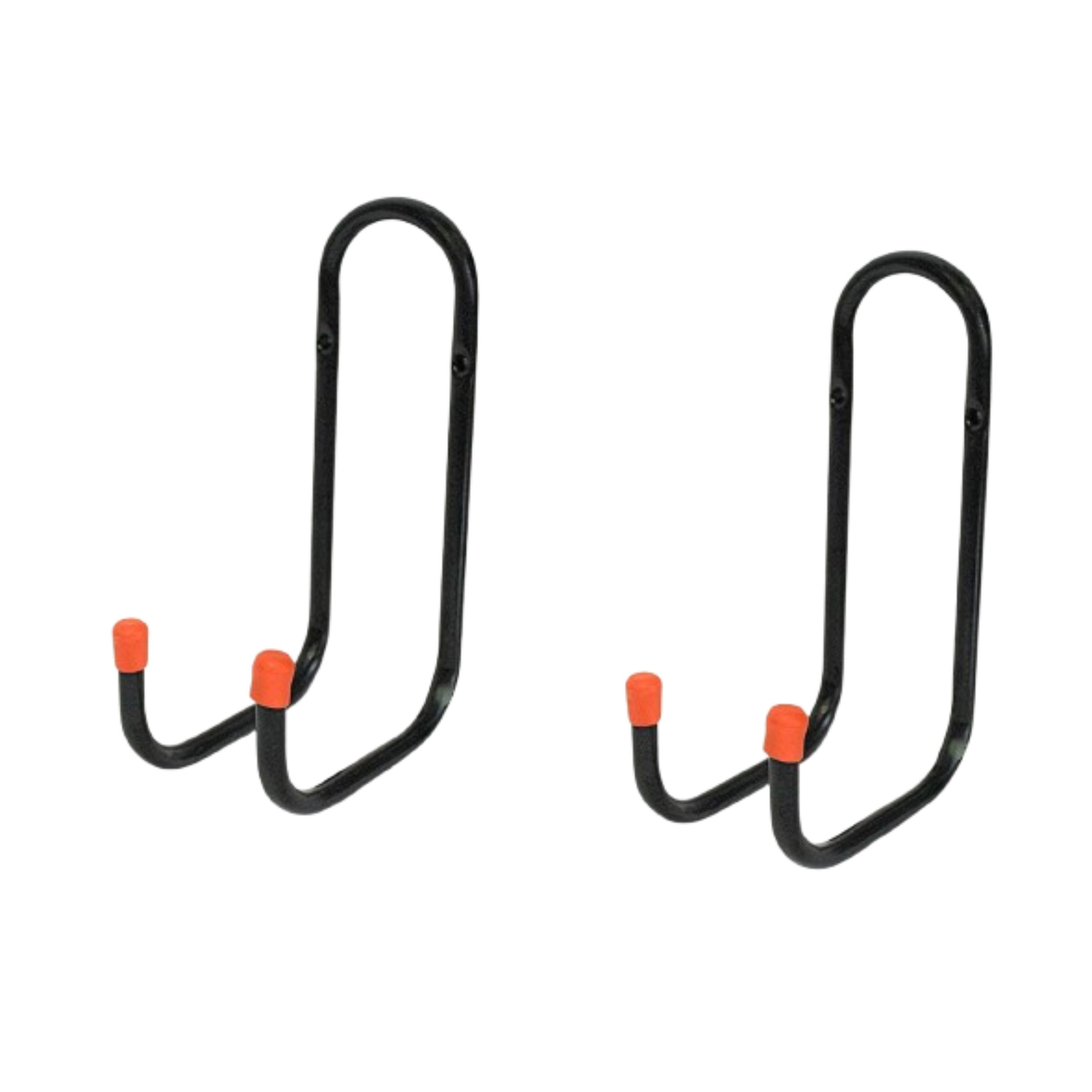Home Collection Pack of 2 Metal Wall Mount Bike Storage Hooks 100 lb Capacity
