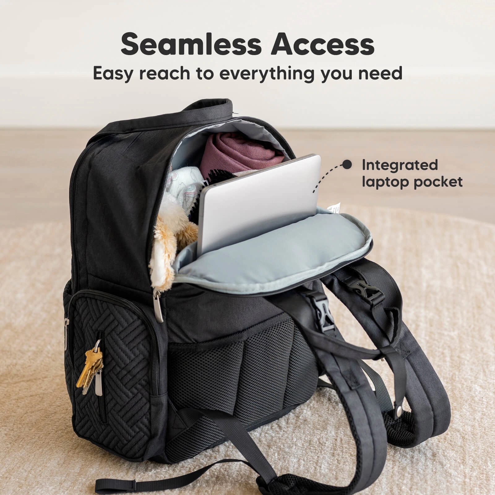 KeaBabies Bree Diaper Backpack