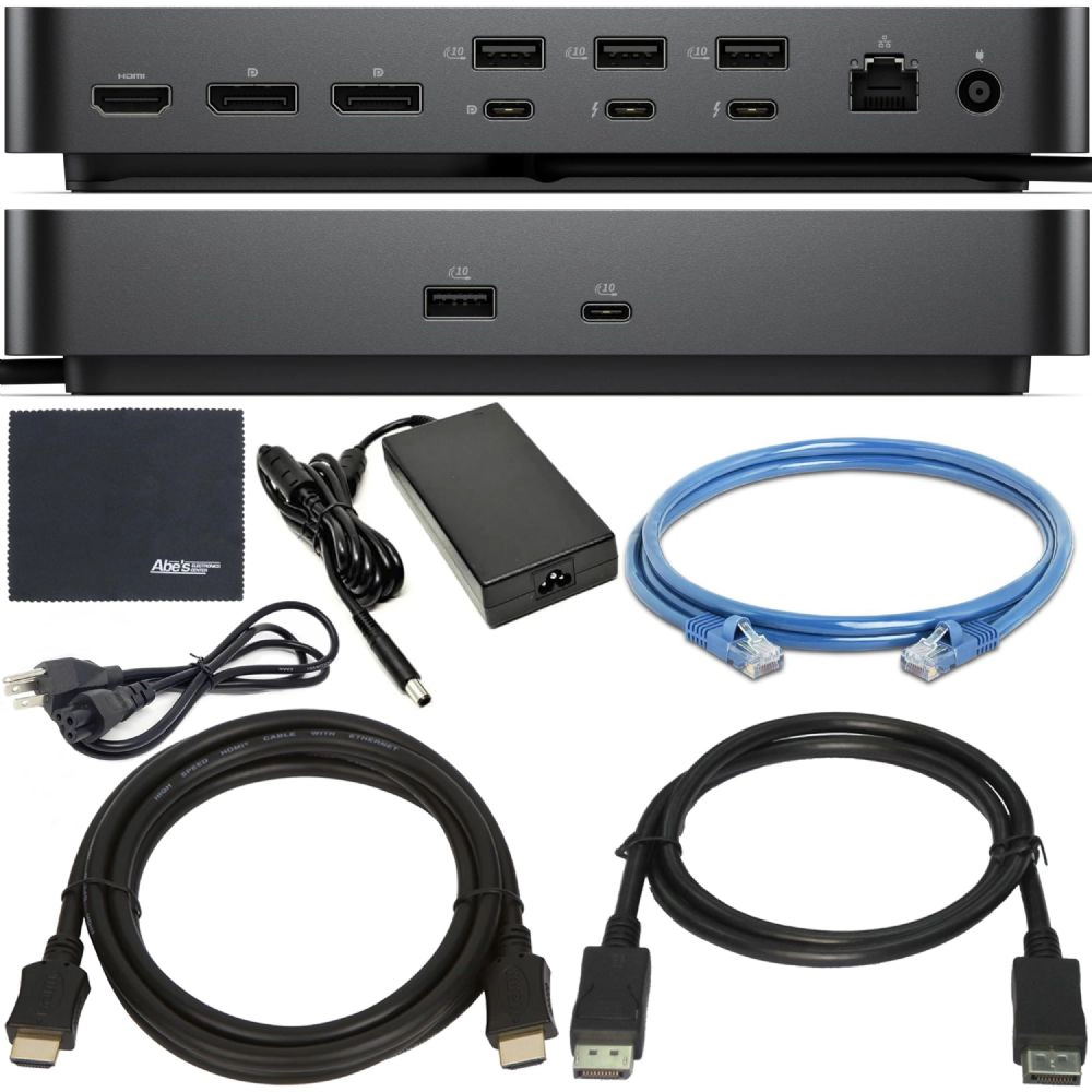 Dell Pro Thunderbolt 5 Smart Dock SD25TB4 300W Power Delivery Includes Zoomspeed Display Port Cable + Zoomspeed HDMI