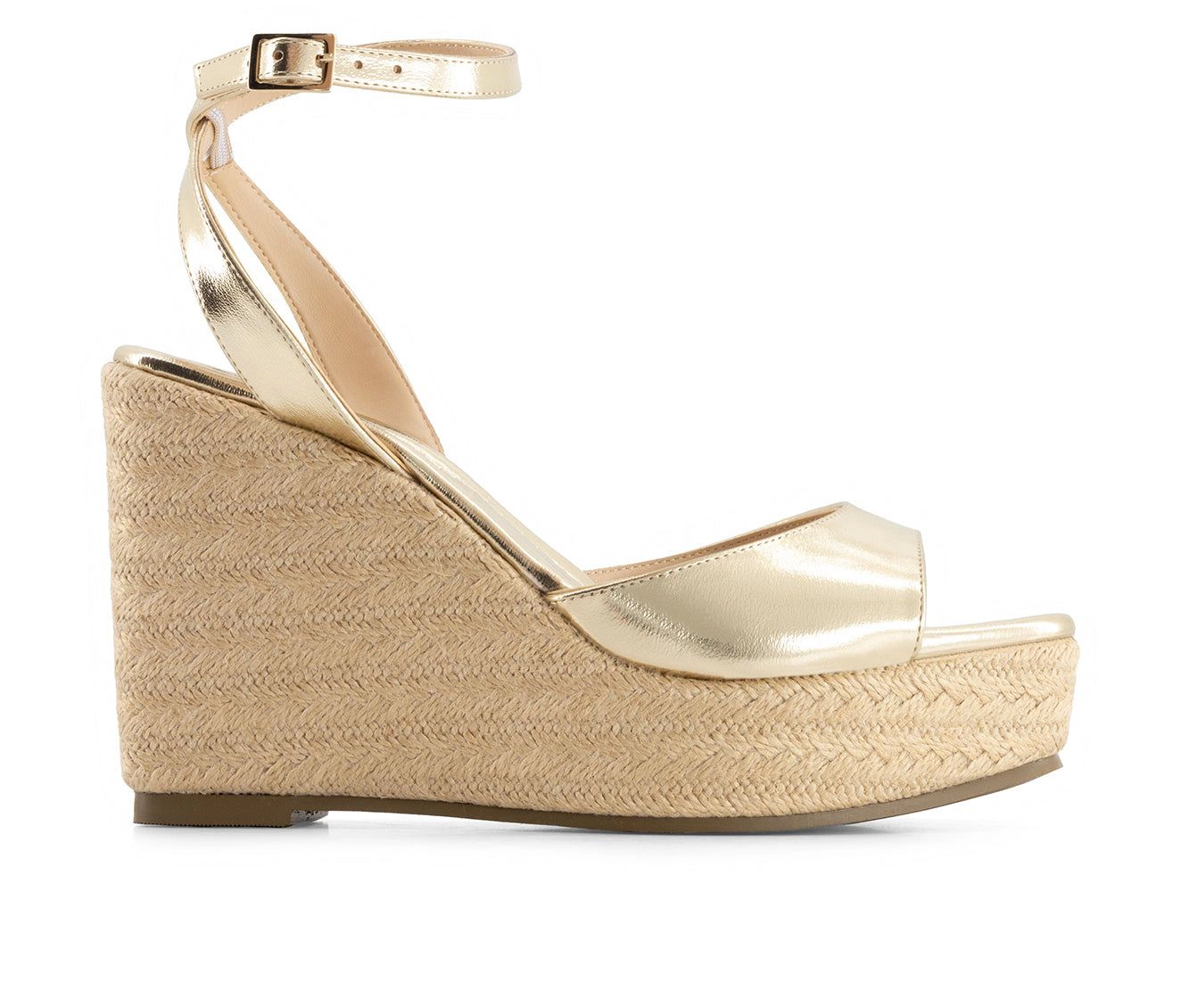 Andrea Womens High Wedge Heel Ankle Strap Sandals