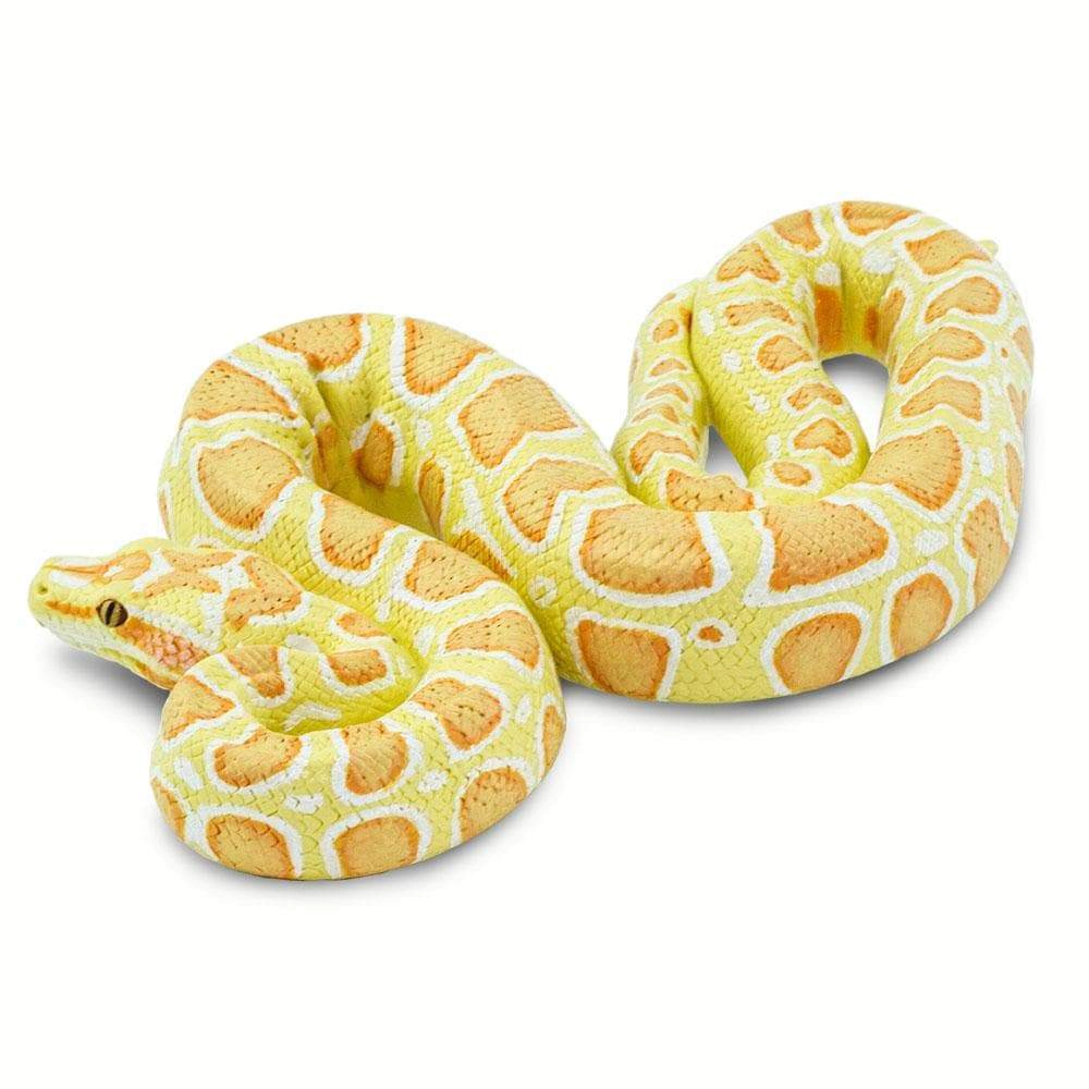 Safari Ltd. - Albino Burmese Python Snake Kids Toy Figure