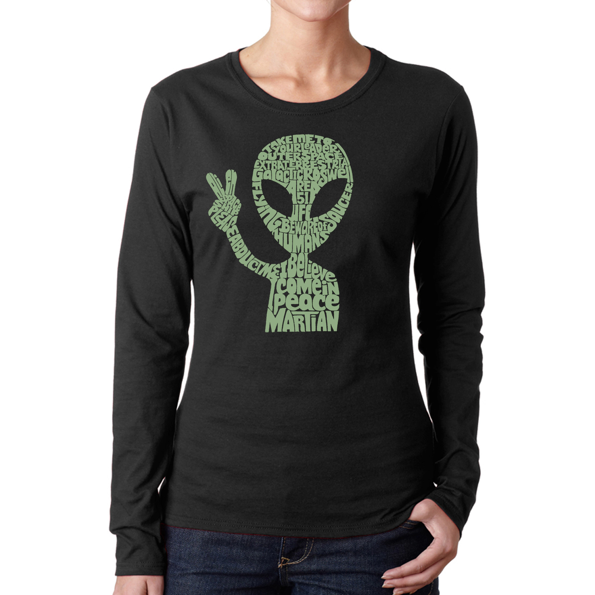LA Pop Art Women's Word Long Sleeve T-Shirt