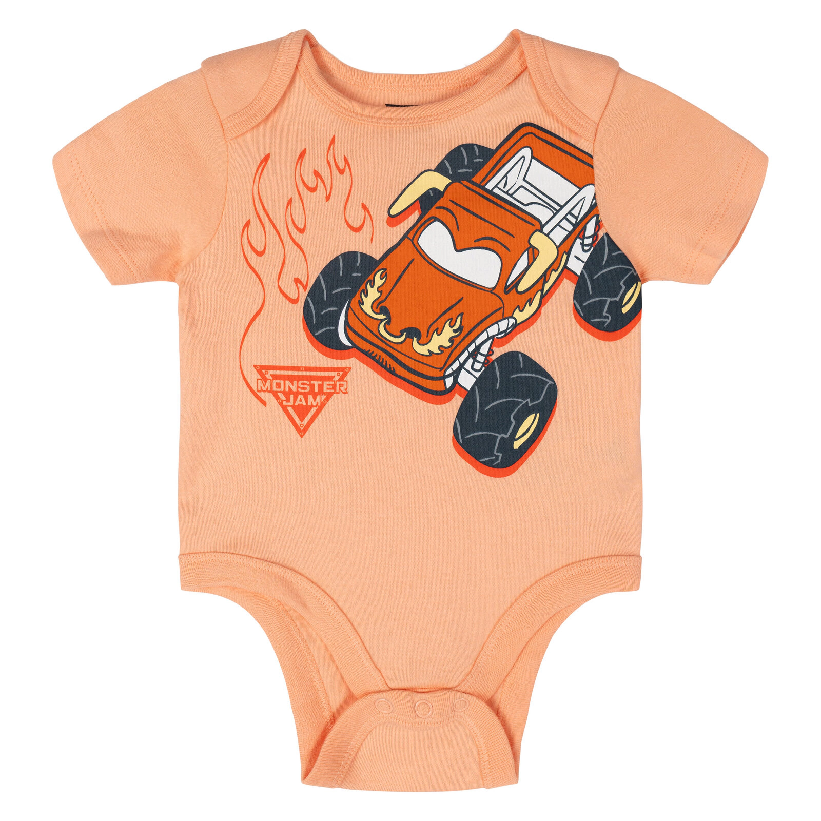 Monster Jam Baby Boys' 5-Pack Short Sleeve Bodysuits